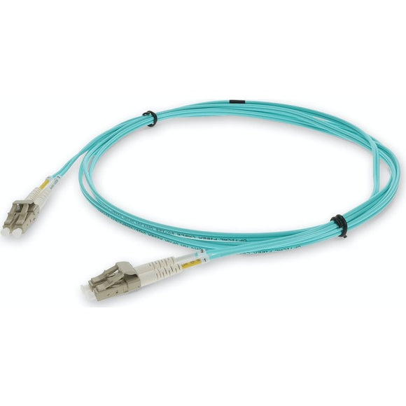 AddOn 0.3m LC (Male) to LC (Male) Aqua OM3 Duplex Fiber OFNR (Riser-Rated) Patch Cable