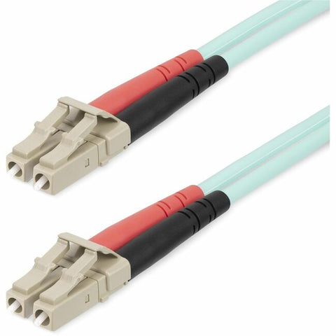 StarTech.com 20m (65ft) LC/UPC to LC/UPC OM4 Multimode Fiber Optic Cable, 50/125µm LOMMF/VCSEL Zipcord Fiber, 100G, LSZH Fiber Patch Cord