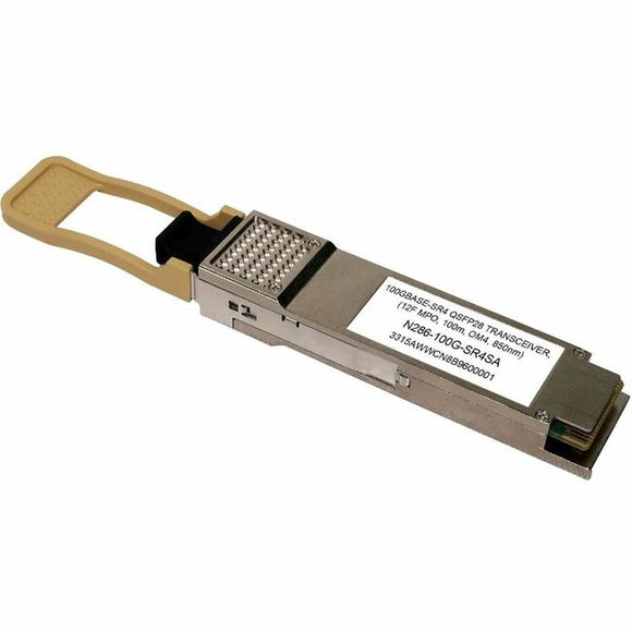 Tripp Lite Arista-Compatible QSFP-100G-SR4 QSFP28 Transceiver - 100GBase-SR4, MTP/MPO MMF, 100 Gbps, 850 nm, 100 m (328 ft.)