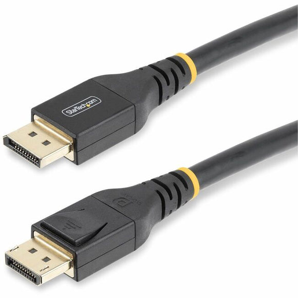 StarTech.com 50ft (15m) VESA-Certified Active DisplayPort 1.4 Cable, DP8K w/HBR3/HDR10/MST/DSC 1.2/HDCP 2.2, 8K 60Hz, 4K 120Hz, Active DP 1.4 Cable M/M