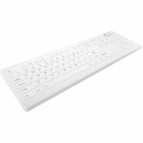 CHERRY AK-C8112 Medical Keyboard Wireless, Disinfectable, Full Sized, White