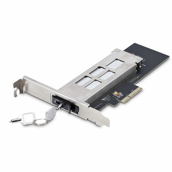 StarTech.com M.2 NVMe SSD to PCIe x4 Removable Mobile Rack for PCI Express Expansion Slot, Tool-less Installation, PCIe Hot-Swap Drive Bay