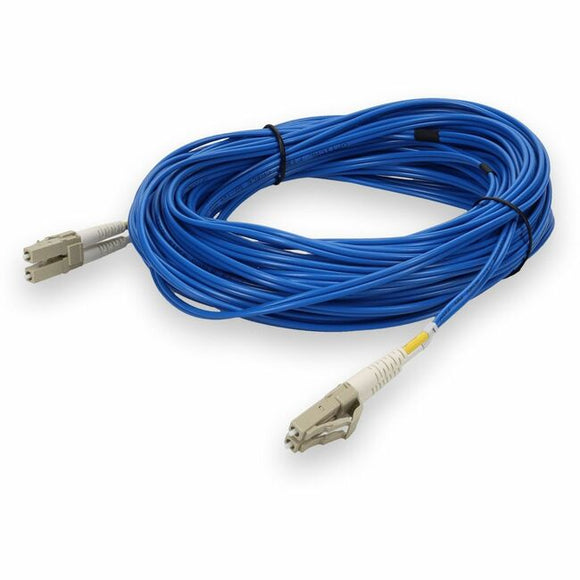 AddOn 12m LC (Male) to LC (Male) Blue OM4 Duplex Fiber OFNR (Riser-Rated) Patch Cable