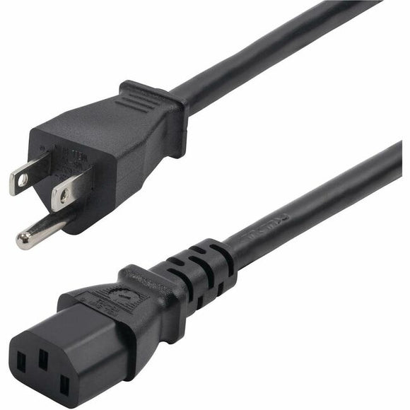StarTech.com 8ft (2.4m) Computer Power Cord, NEMA 5-15P to IEC 60320 C13 AC Power Cable, 13A 125V, 16AWG, UL Listed Components