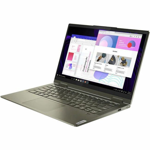 Lenovo Yoga 7 14ITL5 82BH00DQUS 14" Touchscreen Convertible Notebook - Full HD - 1920 x 1080 - Intel Core i5 11th Gen i5-1135G7 Quad-core (4 Core) 2.40 GHz - Intel Evo Platform - 12 GB Total RAM - 12 GB On-board Memory - 512 GB SSD - Dark Moss