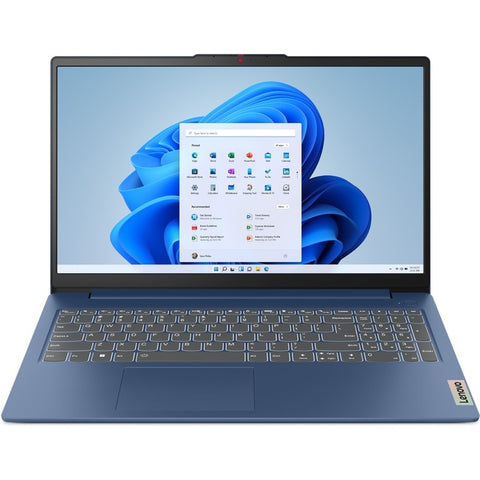 Lenovo IdeaPad Slim 3 15AMN8 82XQ006RUS 15.6" Notebook - Full HD - 1920 x 1080 - AMD Ryzen 5 7520U Quad-core (4 Core) 2.80 GHz - 8 GB Total RAM - 8 GB On-board Memory - 256 GB SSD - Abyss Blue