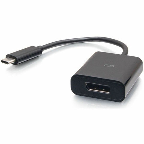 C2G USB-C to DisplayPort Adapter Converter - 4K 60Hz - Black