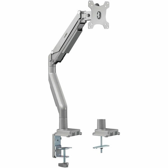 Rocstor ErgoReach Y10N020-S1 Mounting Arm for Flat Panel Display, Curved Screen Display, Monitor - Silver - Landscape/Portrait