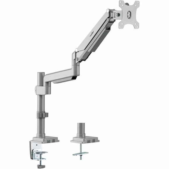 Rocstor ErgoReach Y10N021-S1 Mounting Arm for Monitor, Flat Panel Display - Silver - Landscape/Portrait