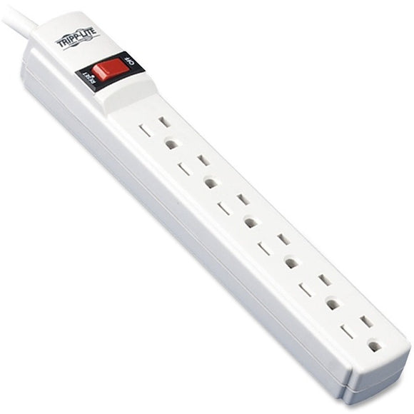 Tripp Lite Protect It! 6-Outlet Surge Protector 6 ft. Cord 790 Joules Diagnostic LED Light Gray Housing